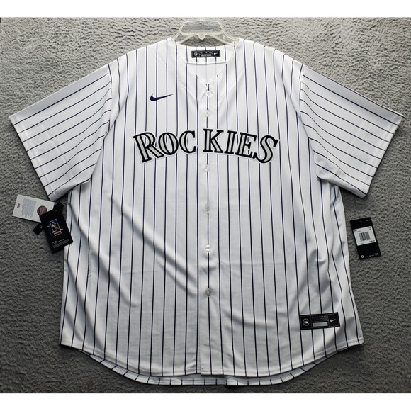 MLB Colorado Rockies Nike Baseball Jersey Mens XXL White Logo Nolan Arenado 28#